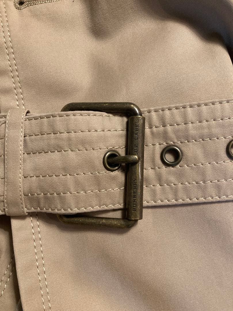 バーバリーブルーレーベル トレンチコート ノバチェック ベルトライナー付