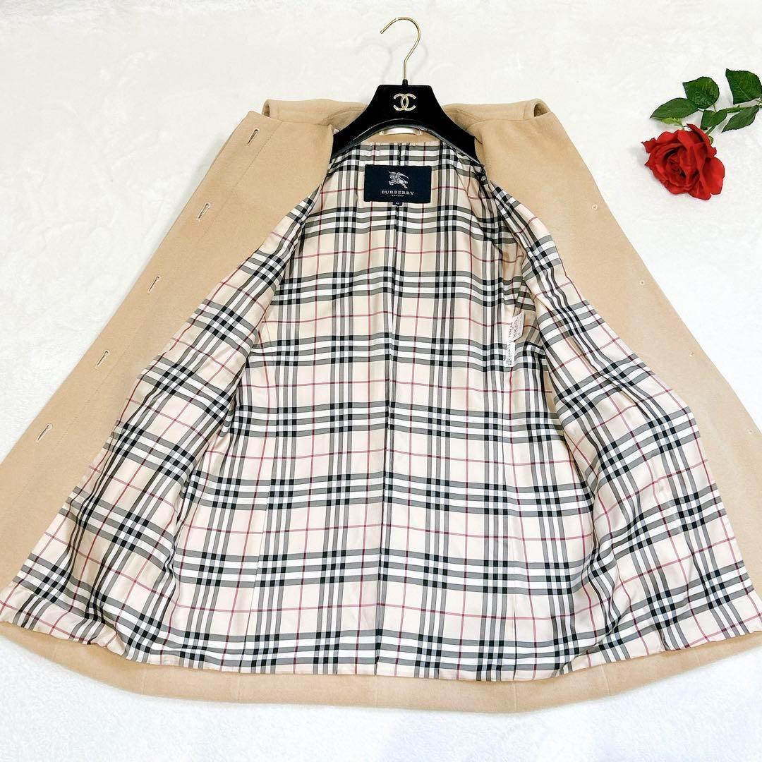 新品同様✨　バーバリー　ロンドン　トレンチコート　ノバチェック　アンゴラ　ウール