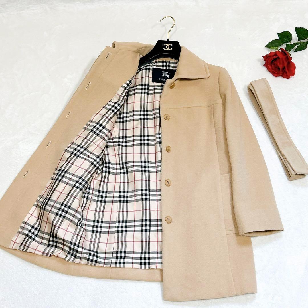 新品同様✨　バーバリー　ロンドン　トレンチコート　ノバチェック　アンゴラ　ウール