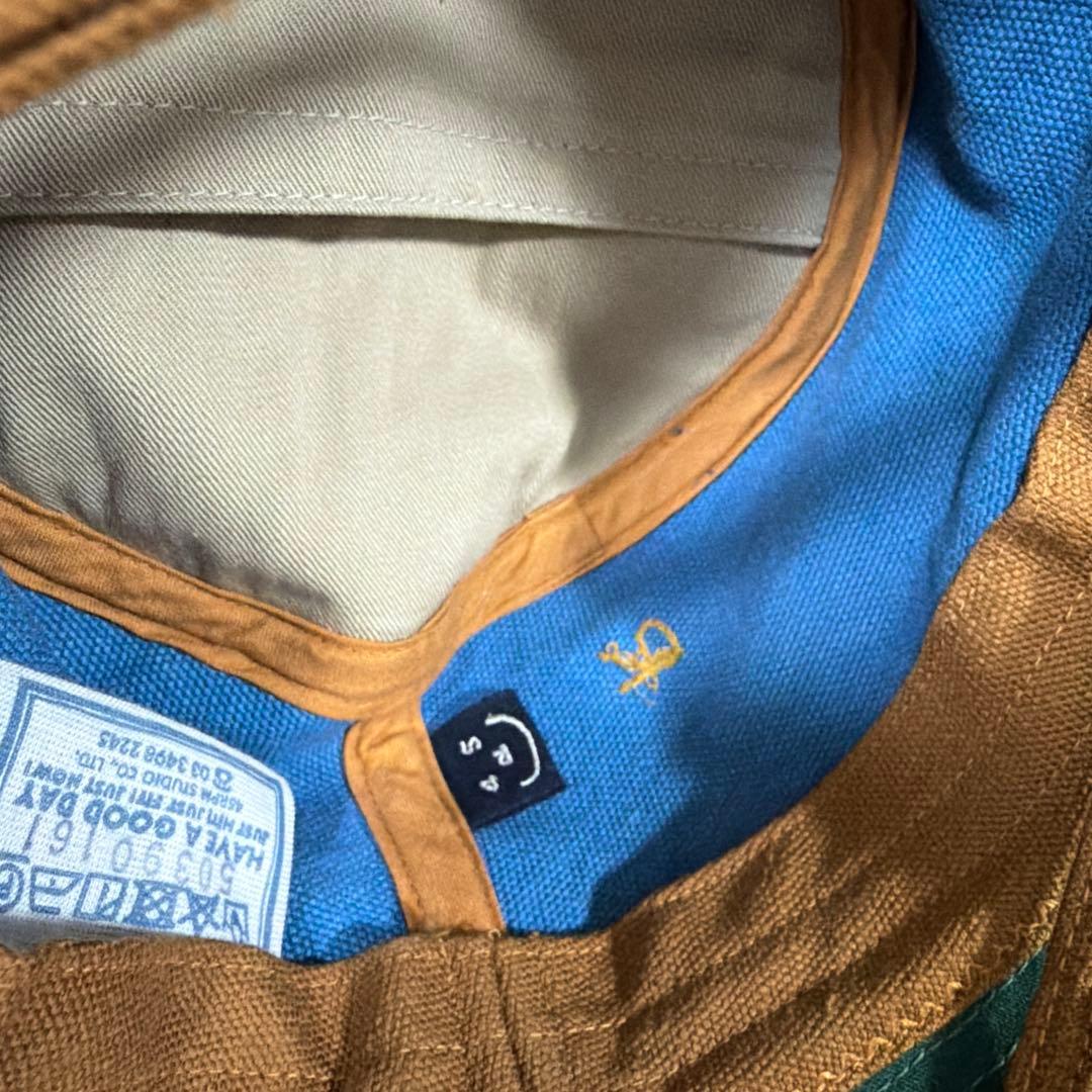 45R 4号帆布　コットン　ハット　インディゴブルー 帽子