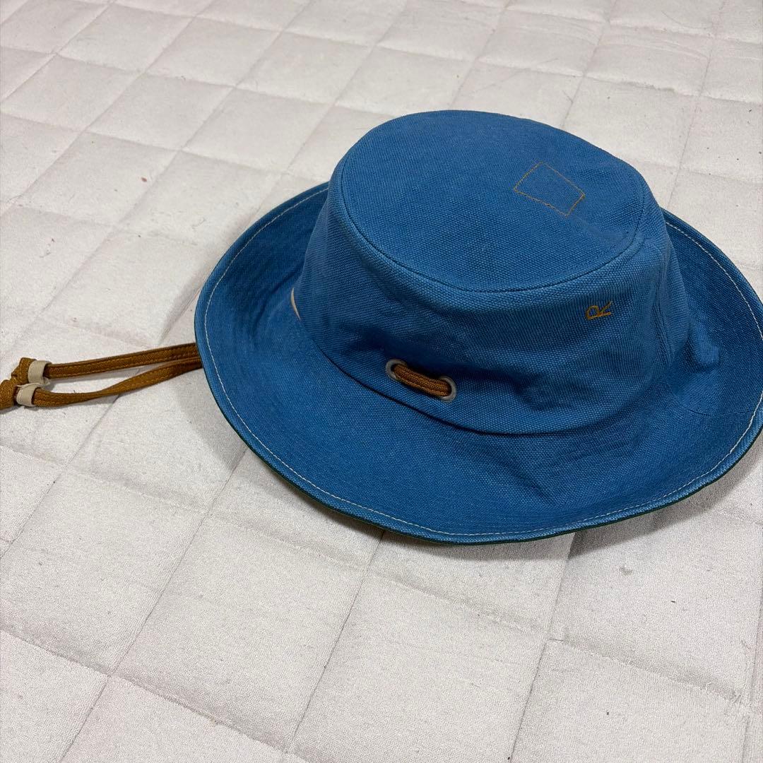 45R 4号帆布　コットン　ハット　インディゴブルー 帽子