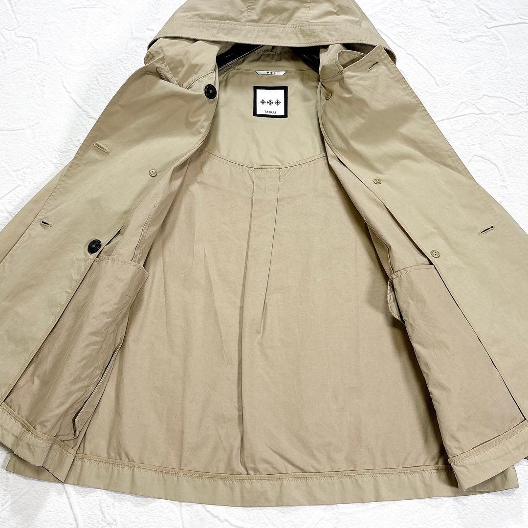 TATRAS タトラス　ショート　トレンチコート　大きいサイズ　5 フード付き
