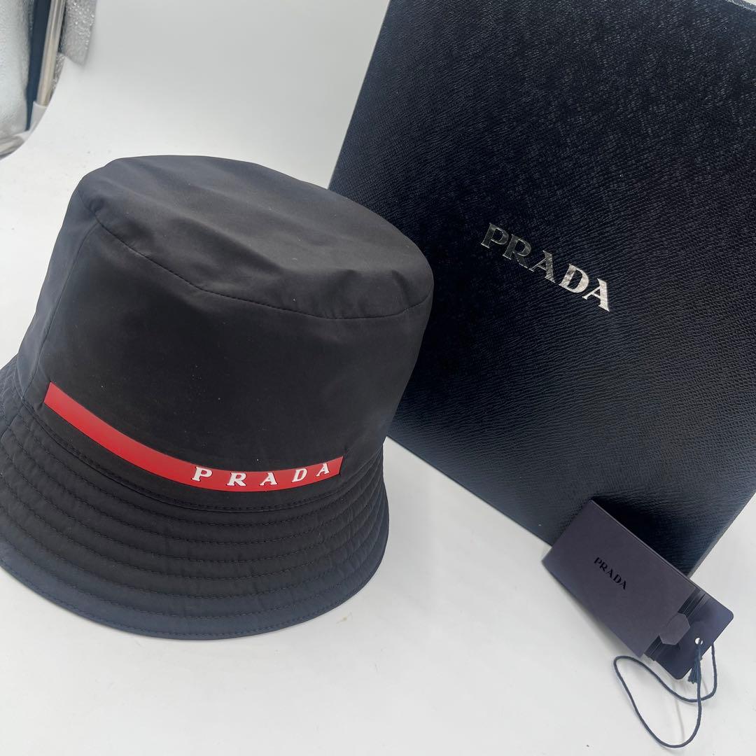 箱付き　美品　プラダ　スポーツ　テクニカルバケット　L 黒　　ナイロン