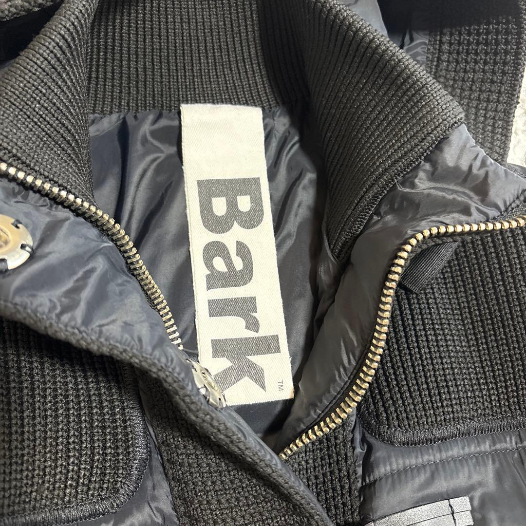 美品　バーク　サーモア 中綿ジャケット ニット切替　フード　洗える　イタリア製