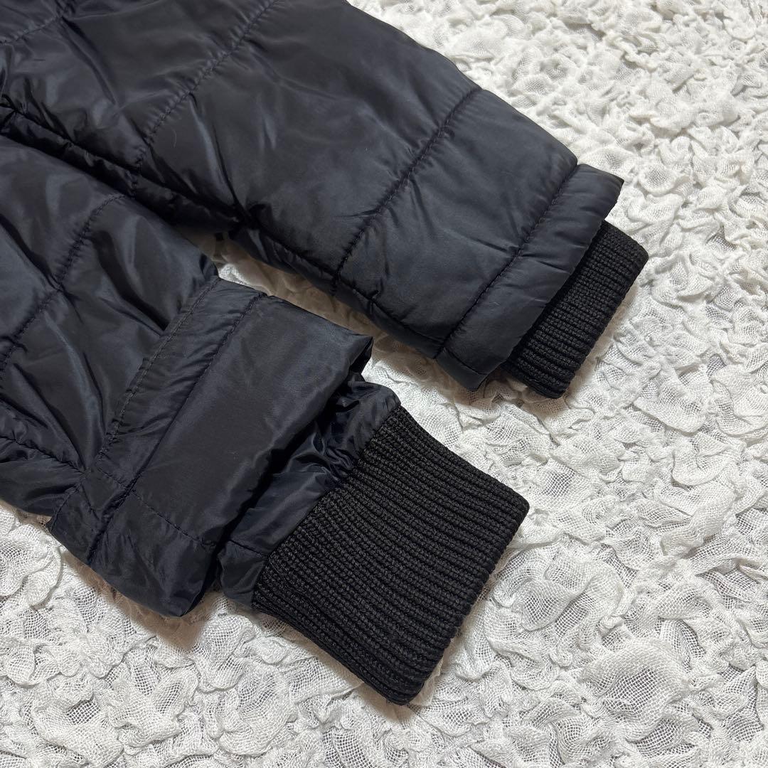 美品　バーク　サーモア 中綿ジャケット ニット切替　フード　洗える　イタリア製