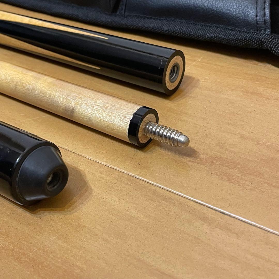 ビリヤード キュー 3ピース プレイキュー 19oz 3分割 ケース付