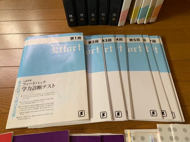 限定値下げ！ 成績UP エフォート教材(小学校復習＋中学校3年間分)