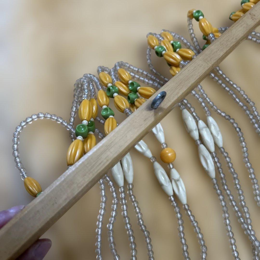 ビーズ のれん 昭和レトロ キズ 汚れ あります