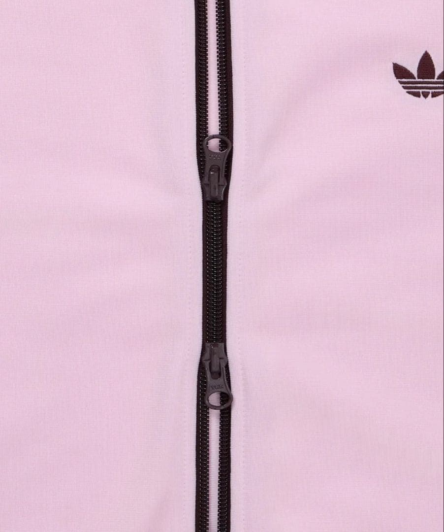 adidas ピンク 茶色 ストライプジャージ 韓国