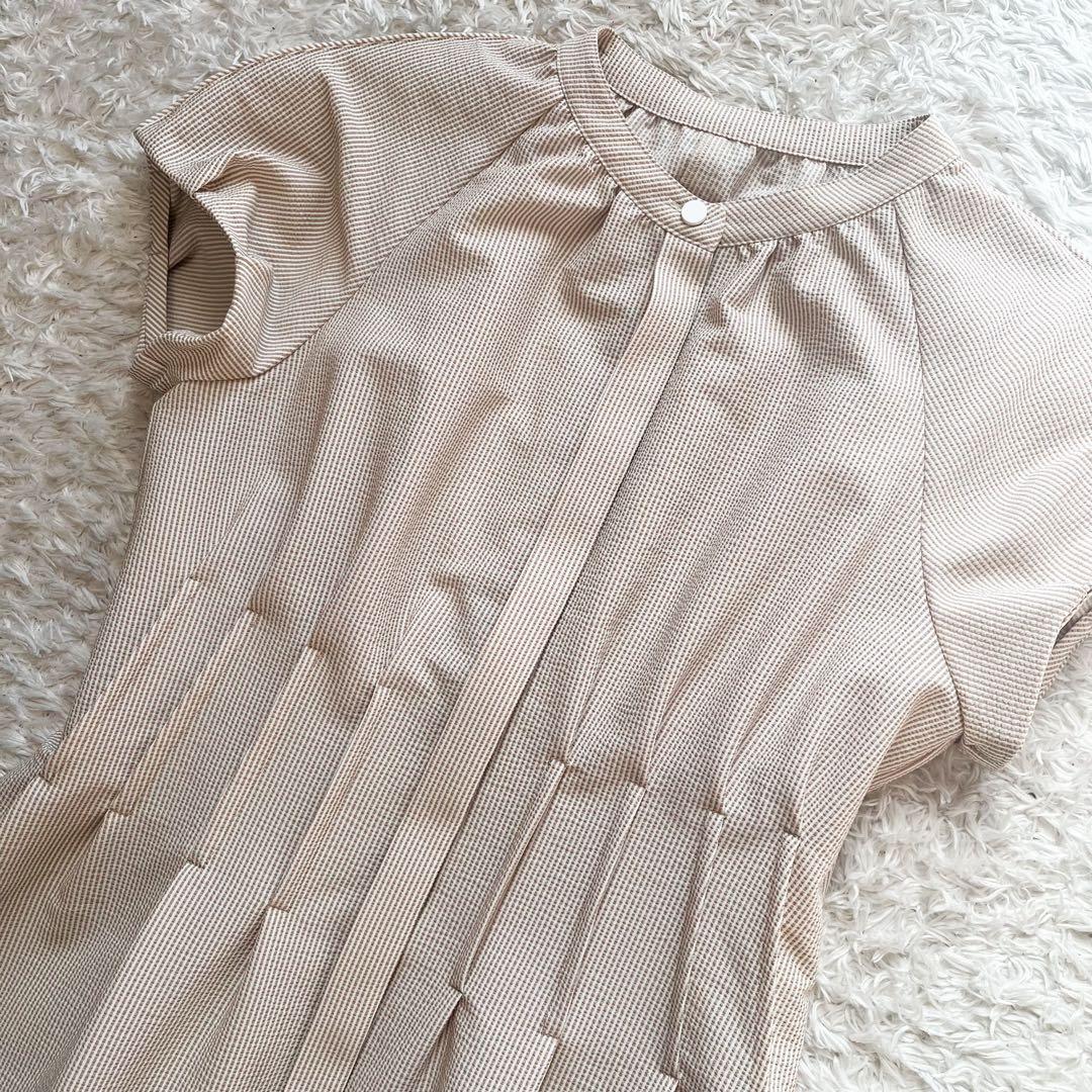 2024 ANAYI サッカーストレッチパフ袖 ワンピース　34