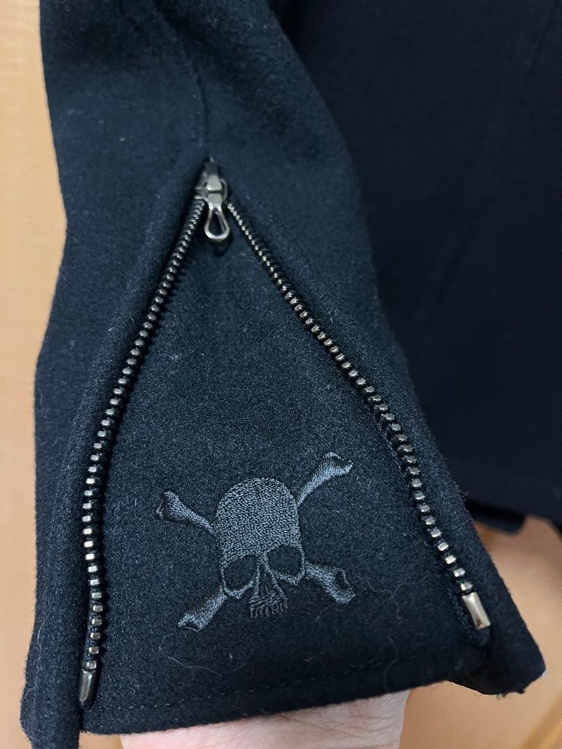 ロエン　Roen ウールピーコート スカル ブラック　美品