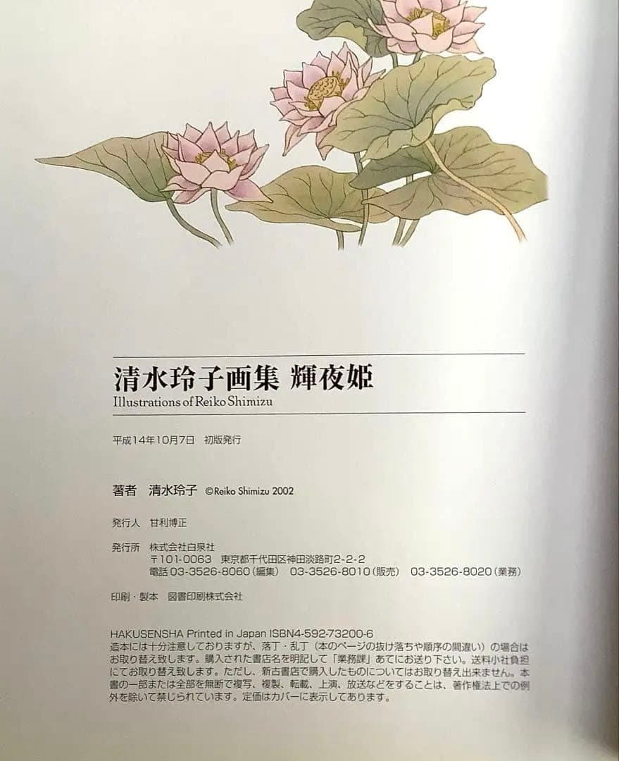 輝夜姫　清水玲子　画集　希少