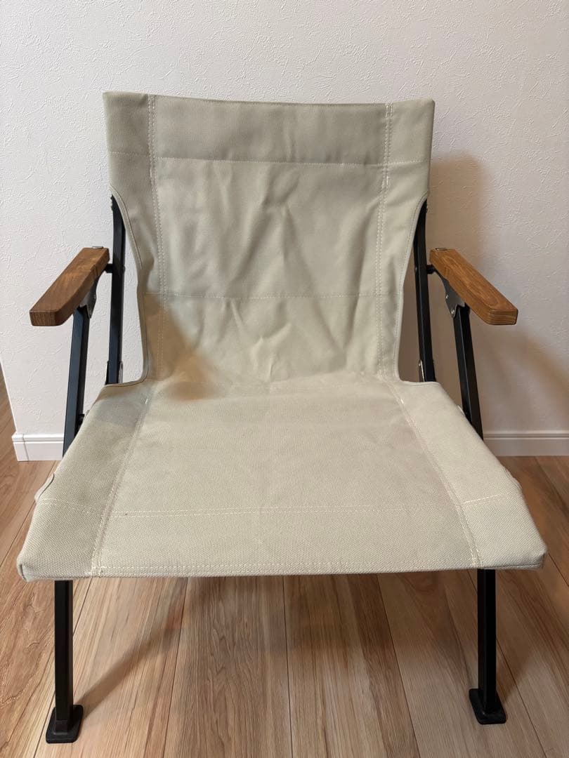 美品　 peak ローチェア ショート アイボリー LV-093IV