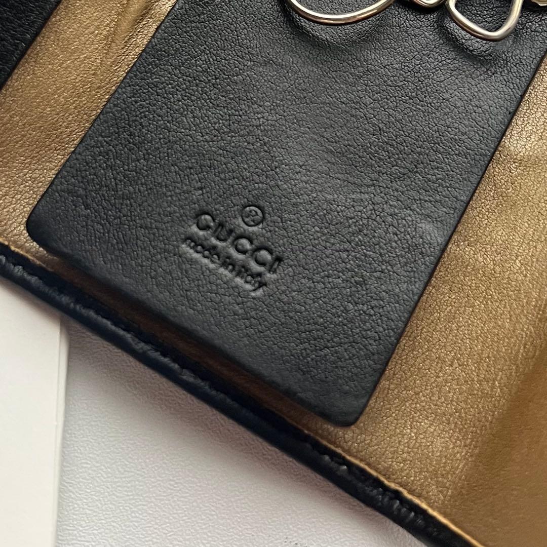 366 美品 GUCCI グッチ シマ キーケース