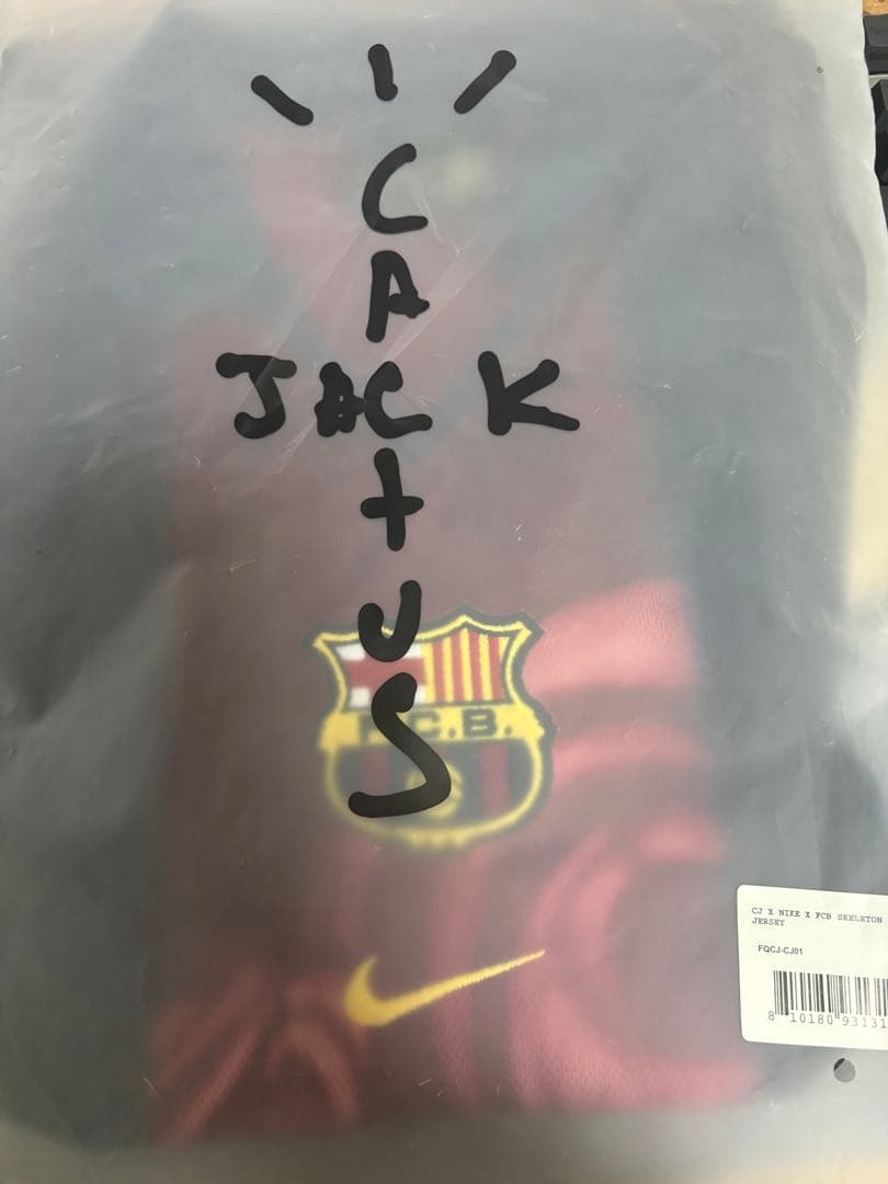 トラヴィススコット　バルセロナ　cactus jack Lサイズ