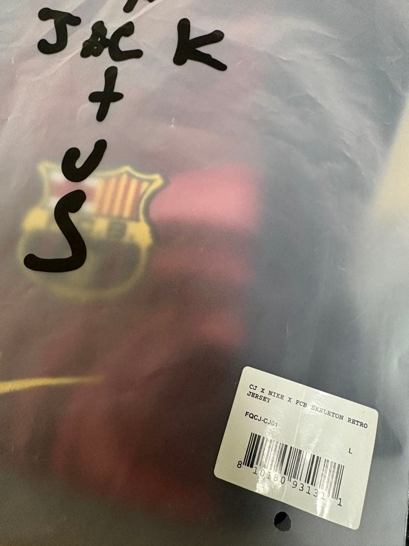 トラヴィススコット　バルセロナ　cactus jack Lサイズ