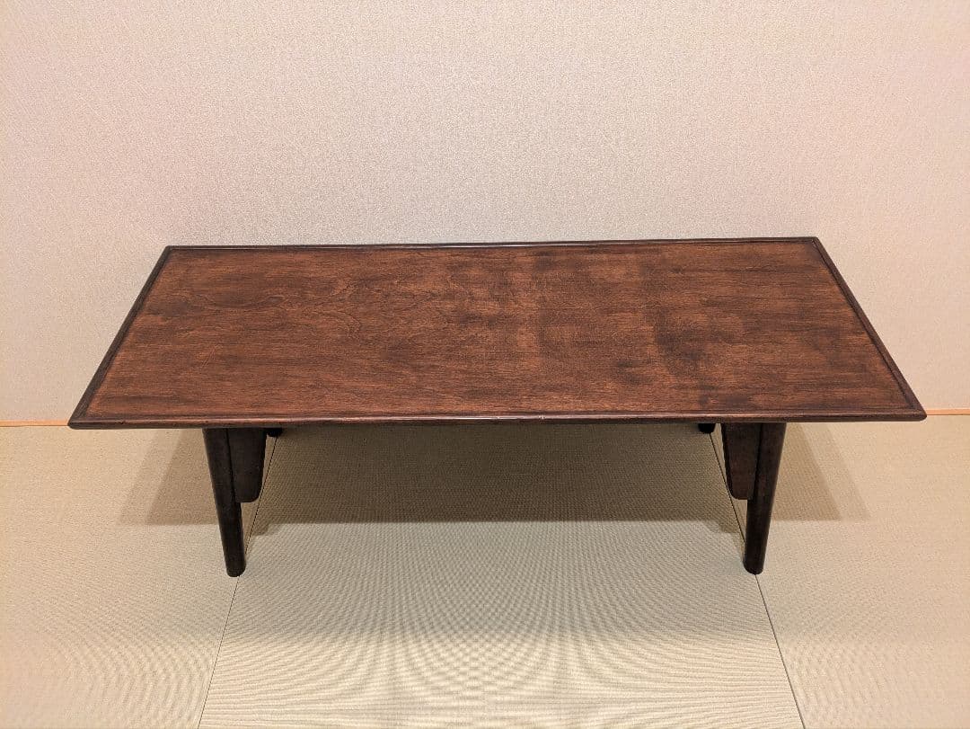 【松本民芸家具】 ローテーブル 座卓 和モダン ビンテージ 天板塗装補修済