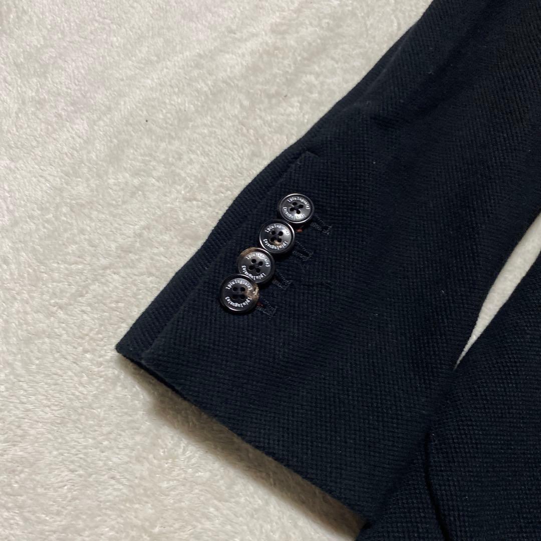 1PIU1UGUALE3 テーラードジャケット シングル チェック柄 黒