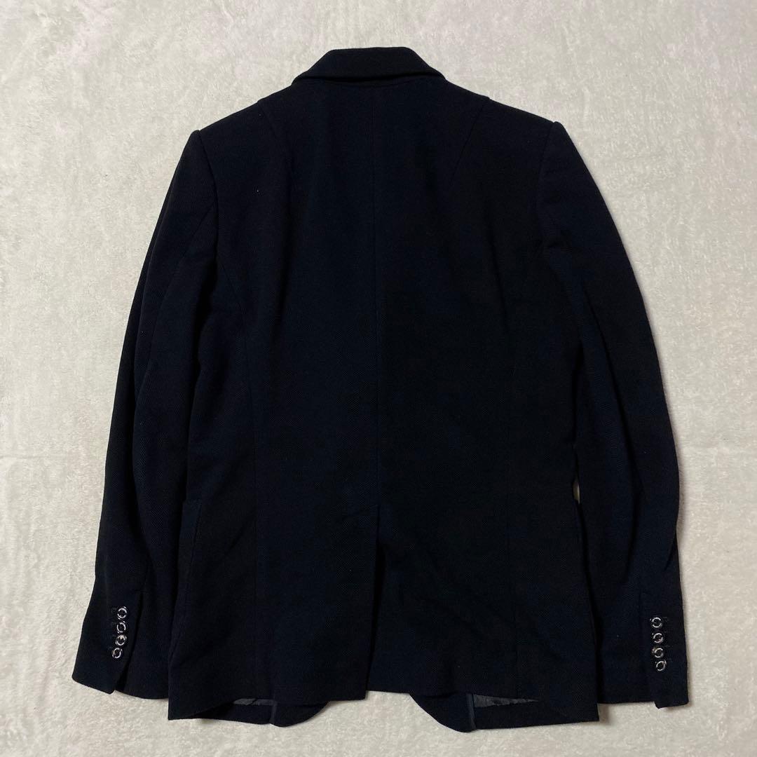 1PIU1UGUALE3 テーラードジャケット シングル チェック柄 黒