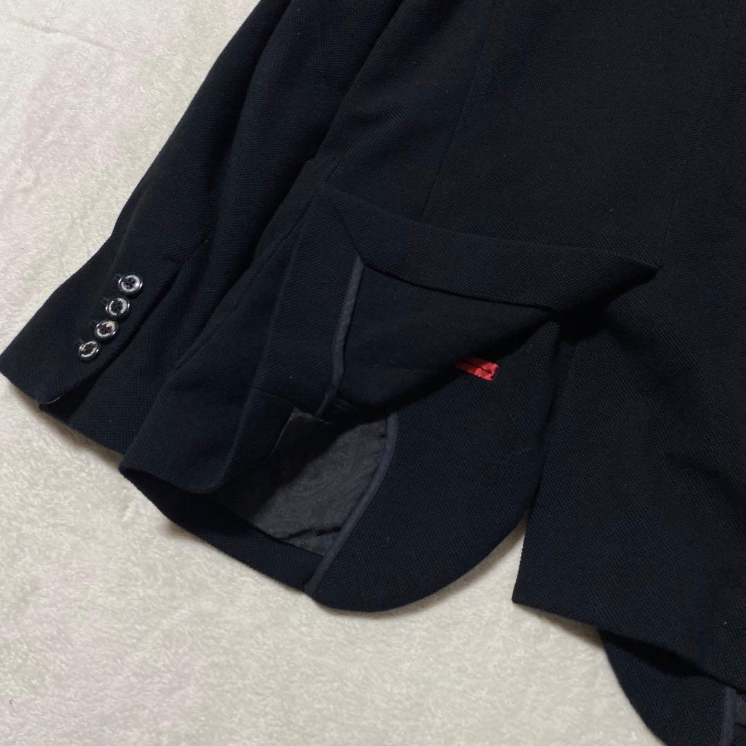 1PIU1UGUALE3 テーラードジャケット シングル チェック柄 黒