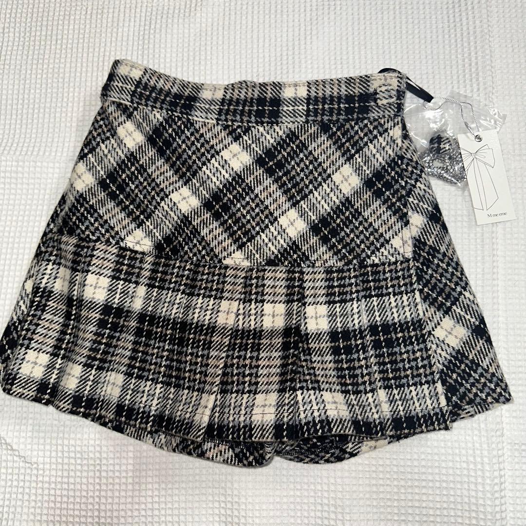 M me eme エムミーエメ クラシックチェックプリーツスコート