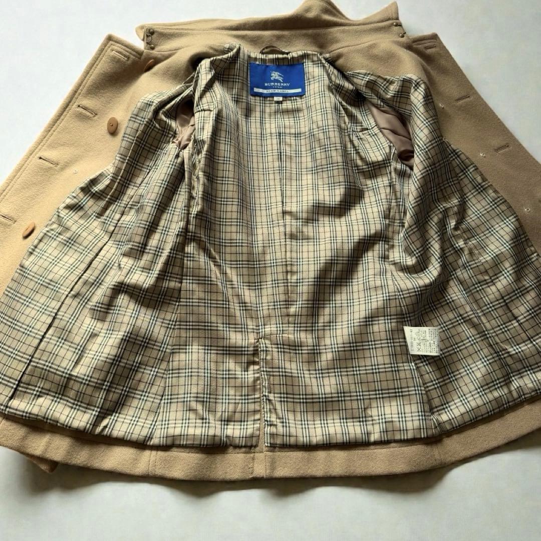 美品✨バーバリーブルーレーベル ウールPコート ベージュ 通勤 秋冬