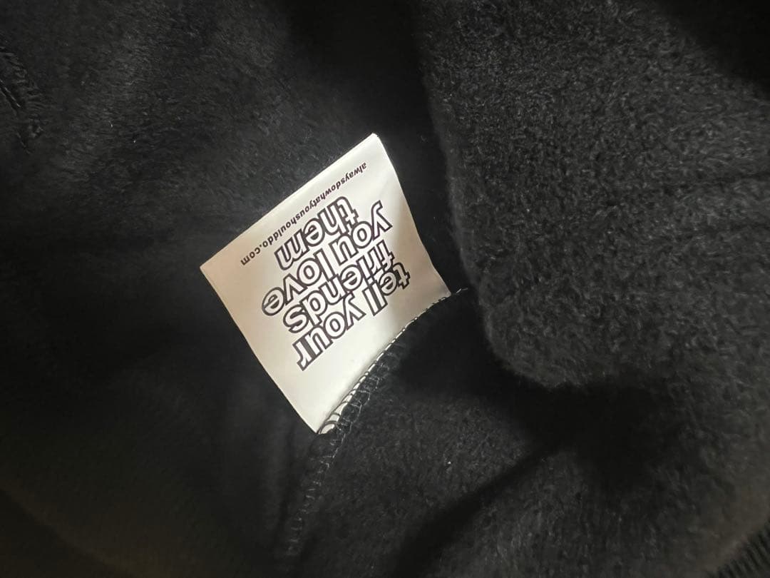 刺繍 Always Do What Youブラックパーカー 新品M