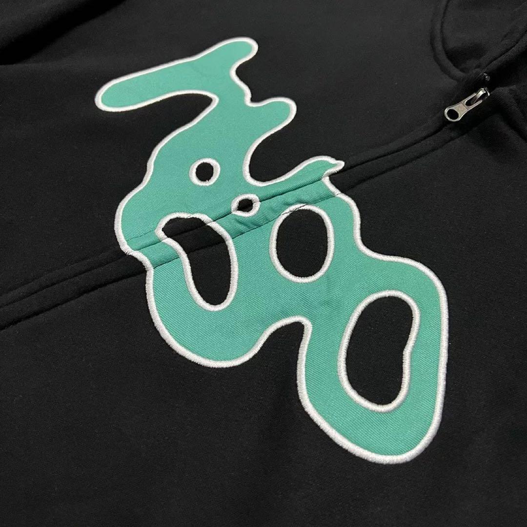 刺繍 Always Do What Youブラックパーカー 新品M