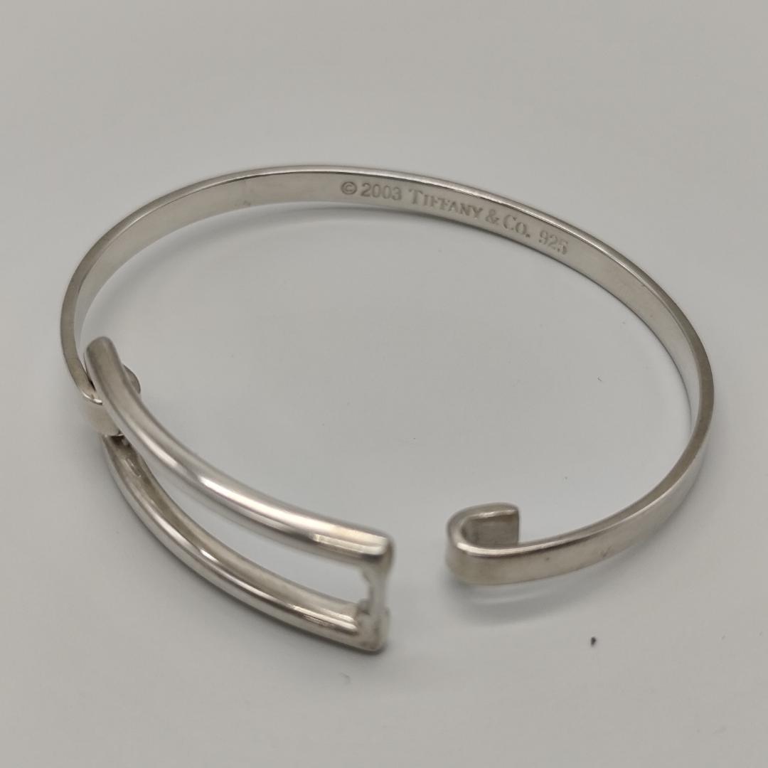 【中古】ティファニー オープンスクエア ブレスレット バングル 925