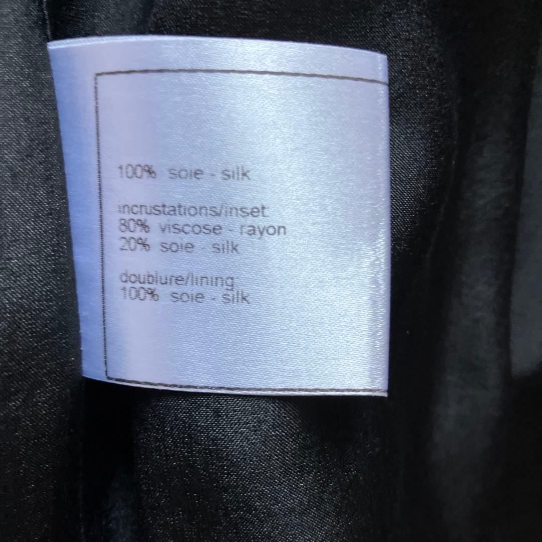 CHANEL ブラックトレンチコート 38