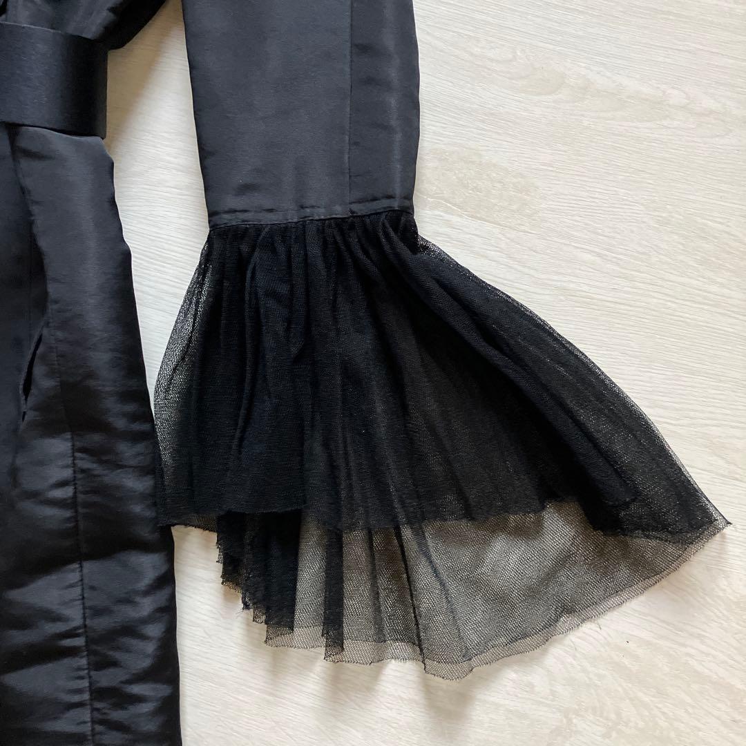 CHANEL ブラックトレンチコート 38