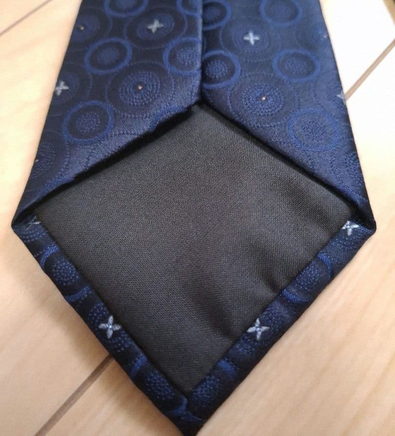 美品　ルイヴィトン　 ネイビー ネクタイ