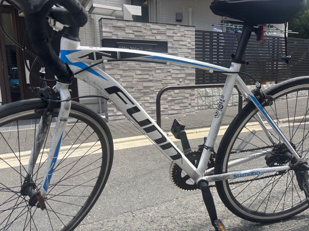 Funnロードバイク Shimano 700C ホワイト/ブルー