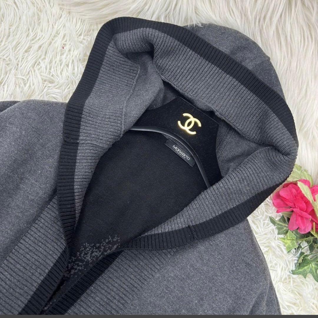 ●モラビト レディース ポンチョ カシミヤ混 ケープコート 新品未使用 M