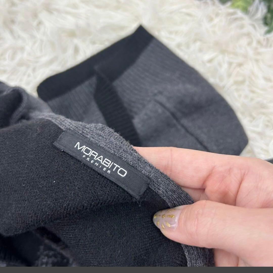 ●モラビト レディース ポンチョ カシミヤ混 ケープコート 新品未使用 M