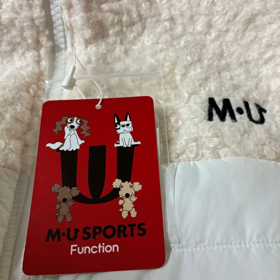 m.u sports ミエコウエサコ中綿ワンピース　ロングベストジレ40 ゴルフ