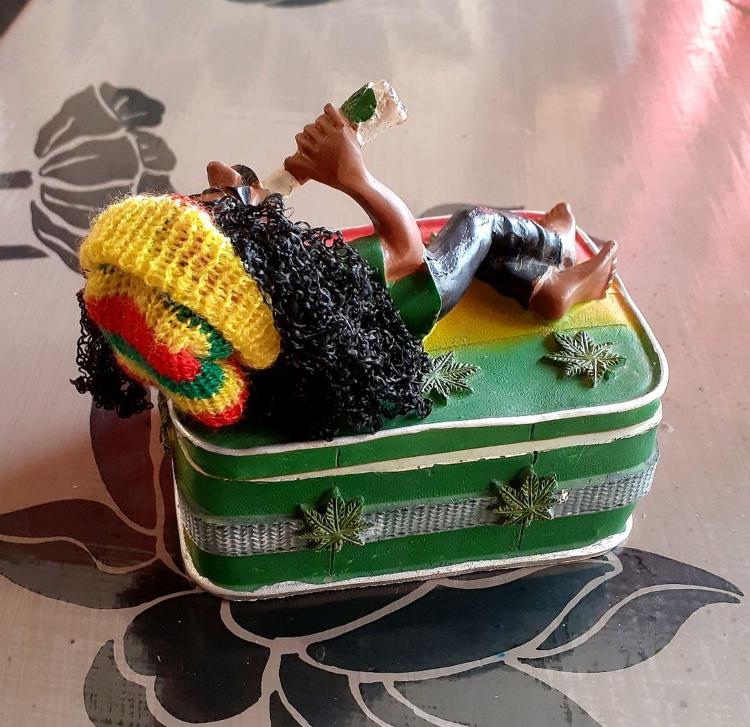 未使用　レゲエ　ラスタマン灰皿&小物入れ　レア物　3個セット