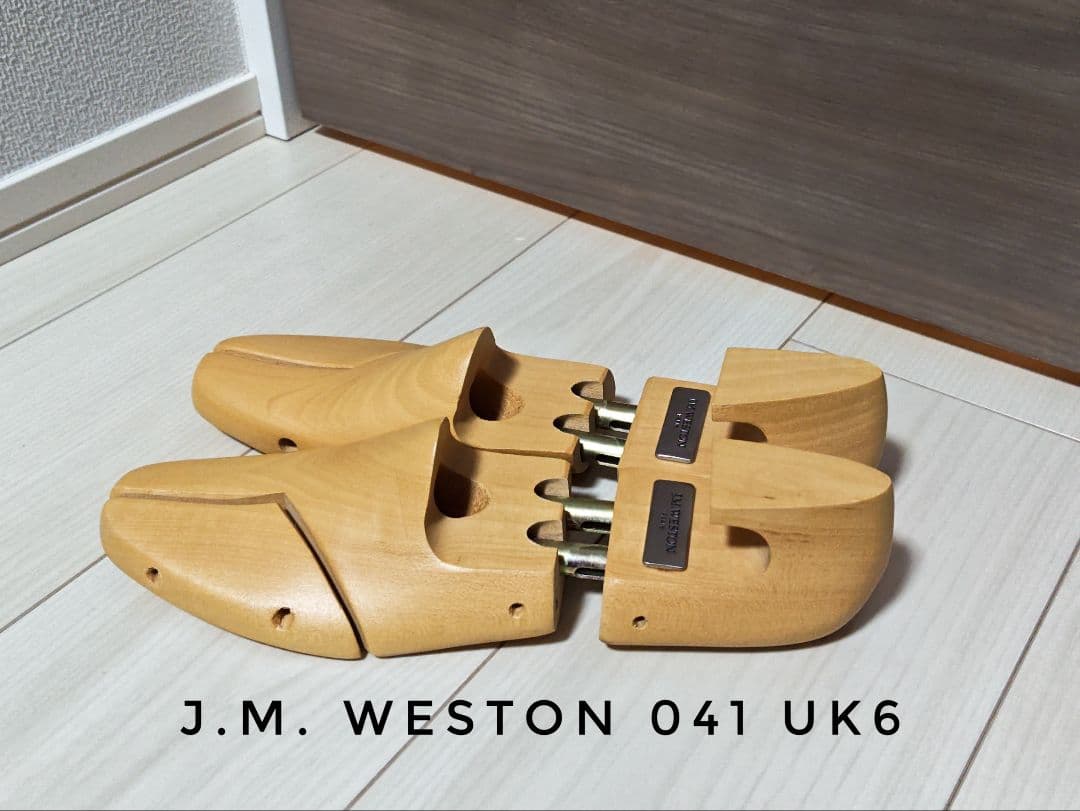 希少 J.M.WESTON 純正シューツリー 041 サイズ6 金属プレート