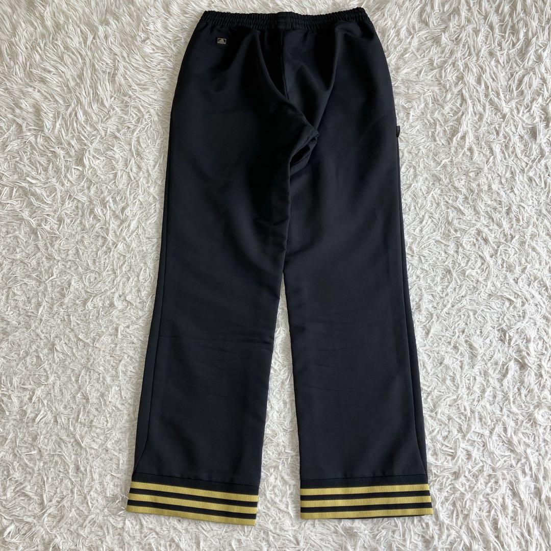 ◎極美品 アディダス 人気の黒×金 ジャージ上下セット L スポーツスタイル