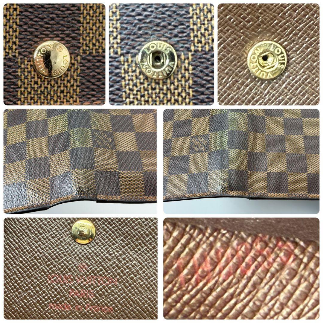 良品. ルイヴィトン ダミエ エベヌ ポルトトレゾール インターナショナル 財布