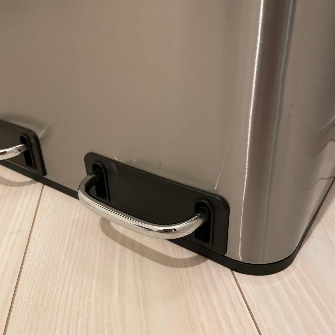 SONGMICS ゴミ箱 ダストボックス 3×18L ステンレス