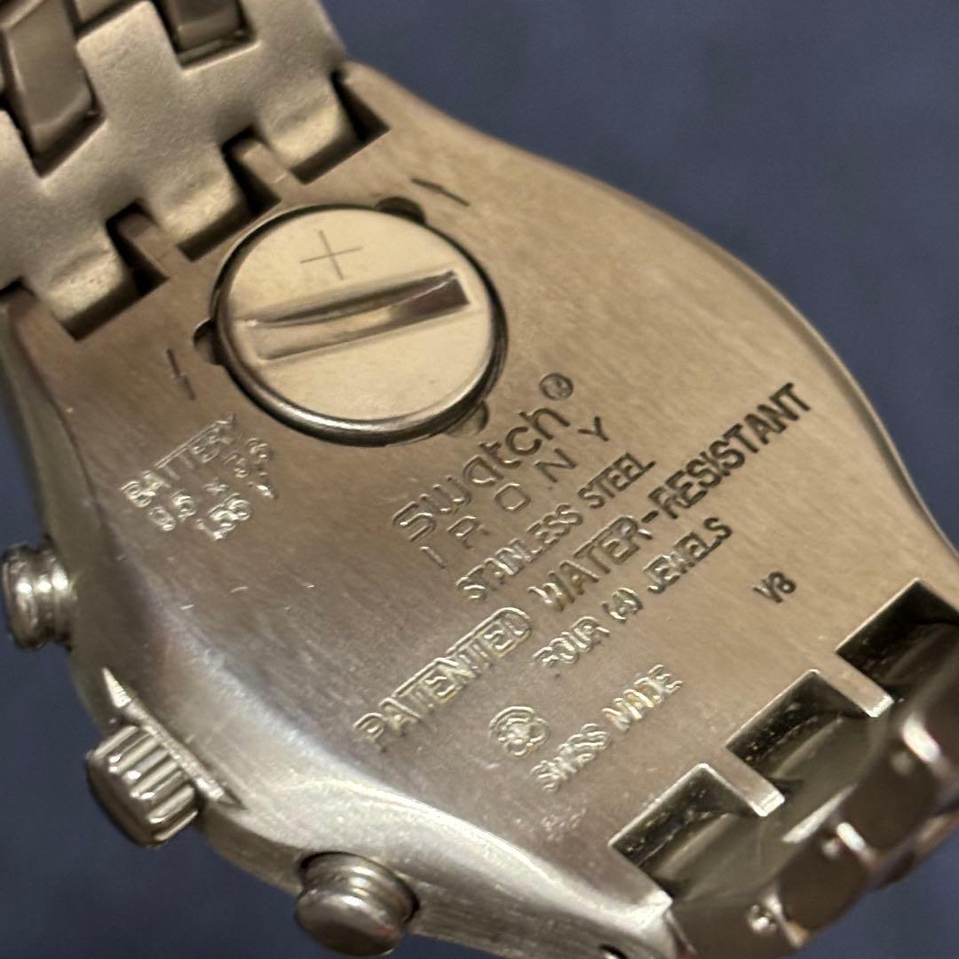 SWATCH IRONY スウォッチ 腕時計 クロノグラフ シルバー メンズ