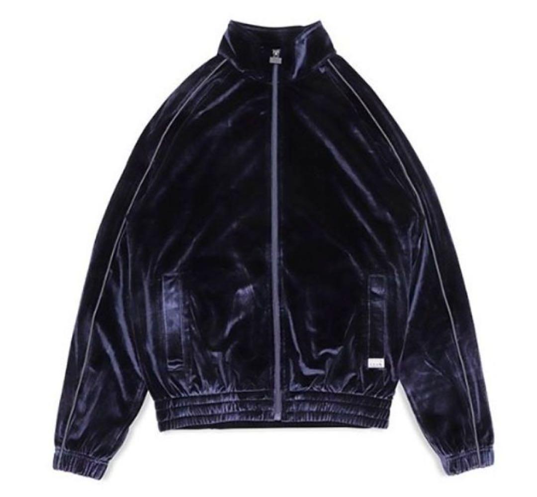 PRO CLUB ネイビー フルジップジャケット　ベロア　L