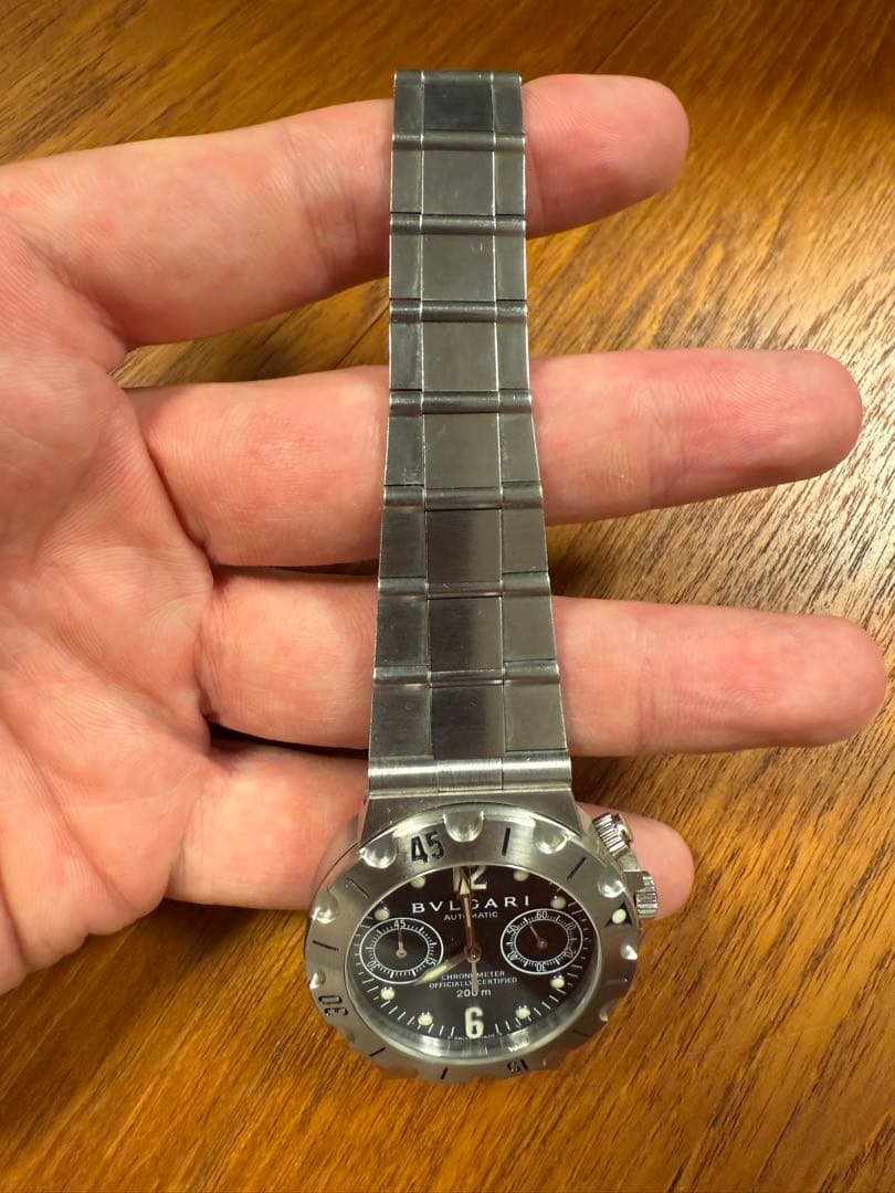 ブルガリ ディアゴノ スクーバ クロノ SCB38S メンズ