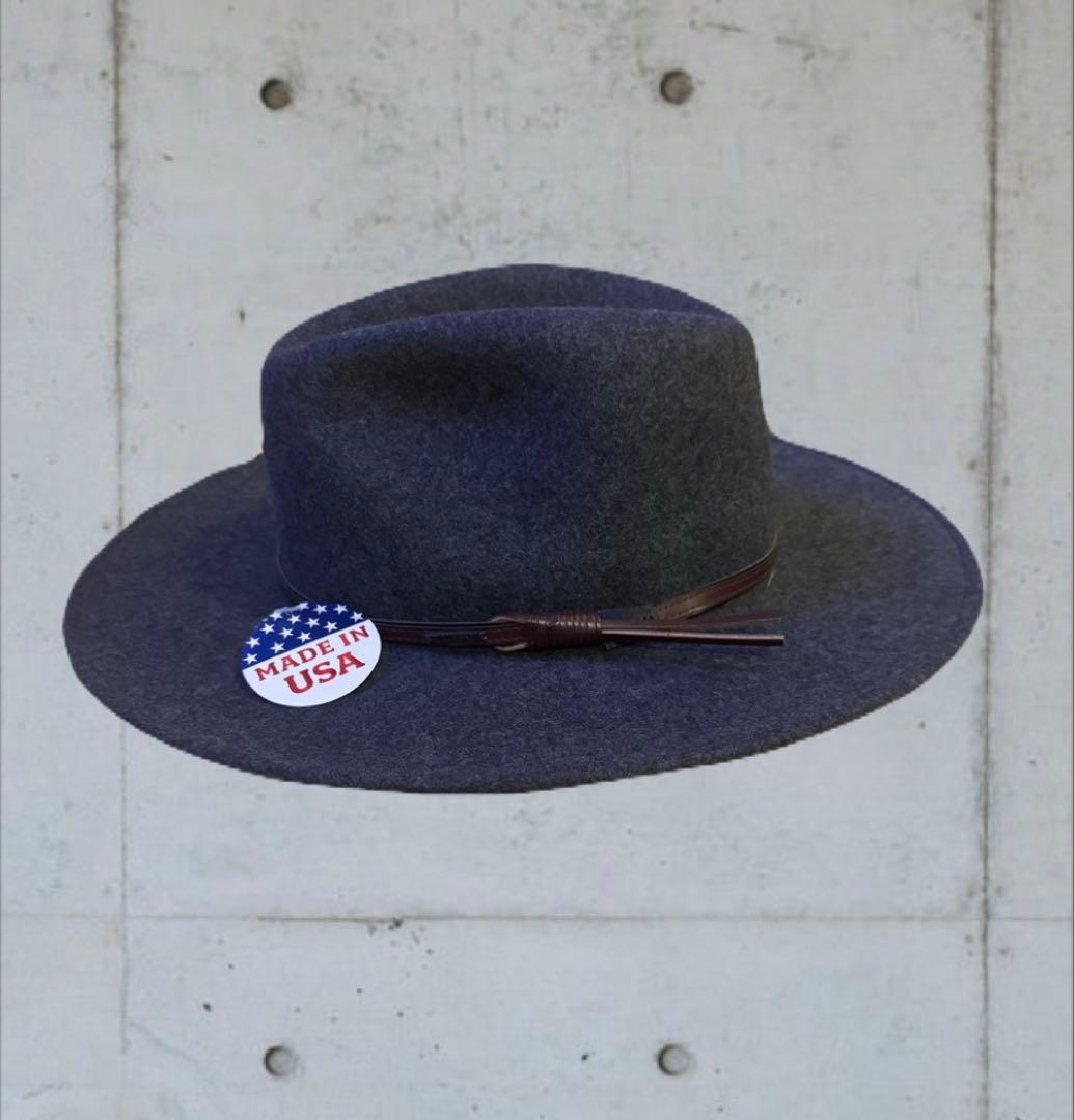 STETSON GREY BULL ウールハット XLサイズ