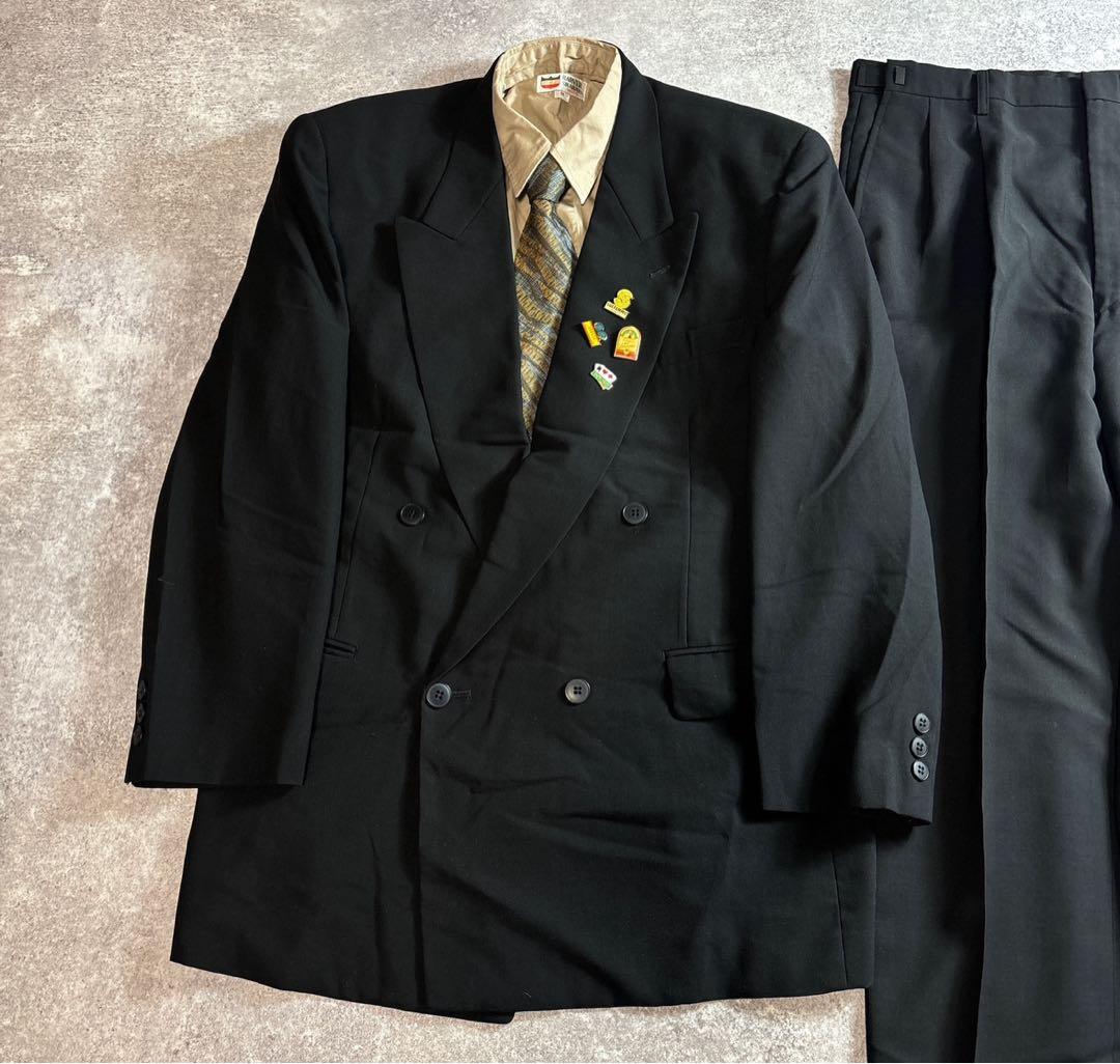 90s vintage レトロセットアップ スーツ ピンズ No.82