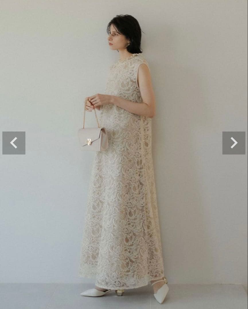 LE’RURE Prism lace A-line dress