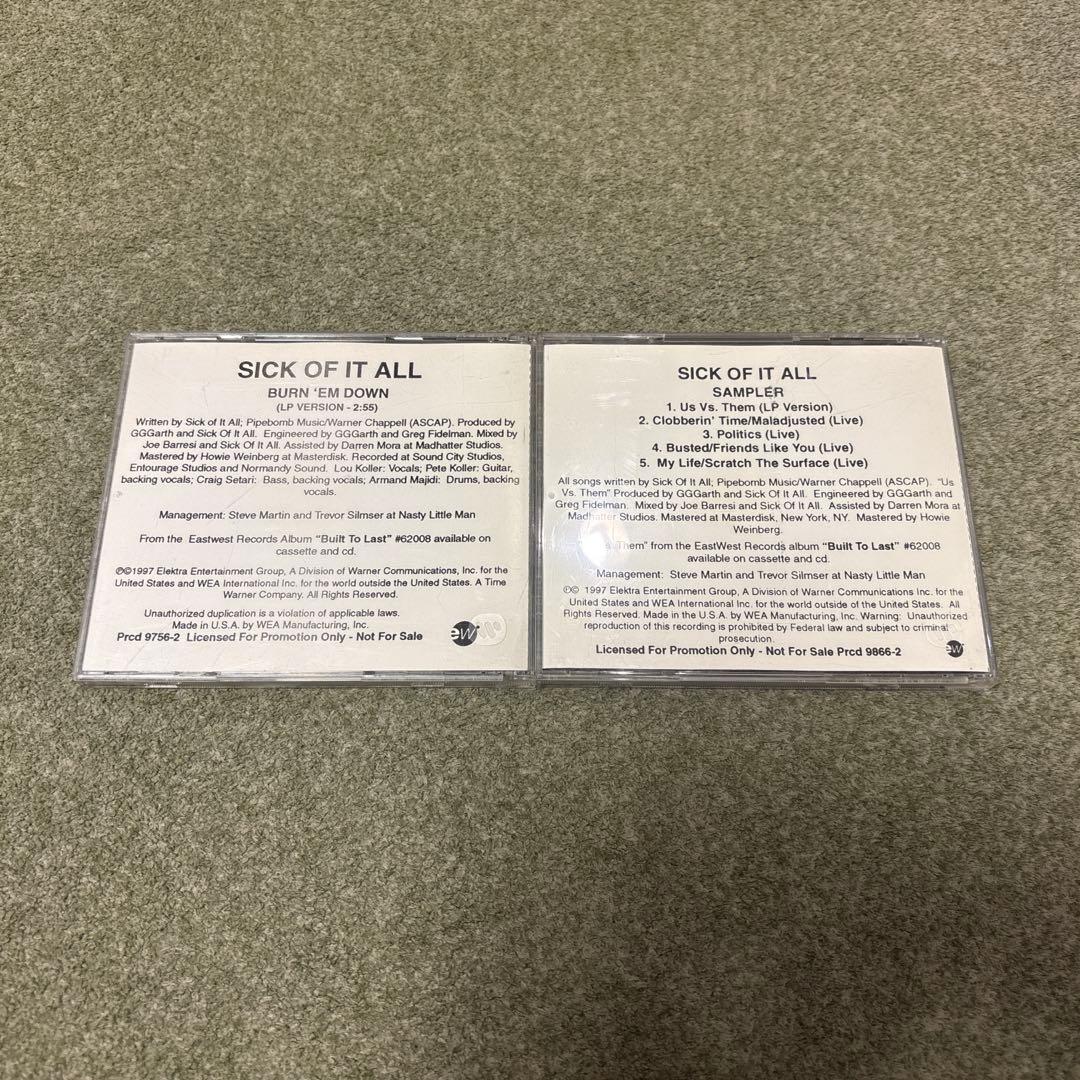 sick of it all sampler demo デモ 二枚セット売