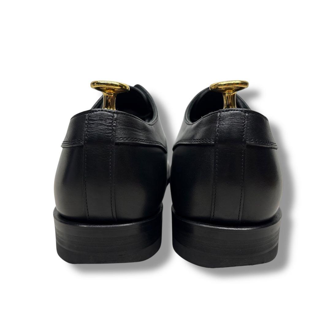 極美品■シェットランドフォックス【24.0】プレーントゥ 本革 革靴 ブラック