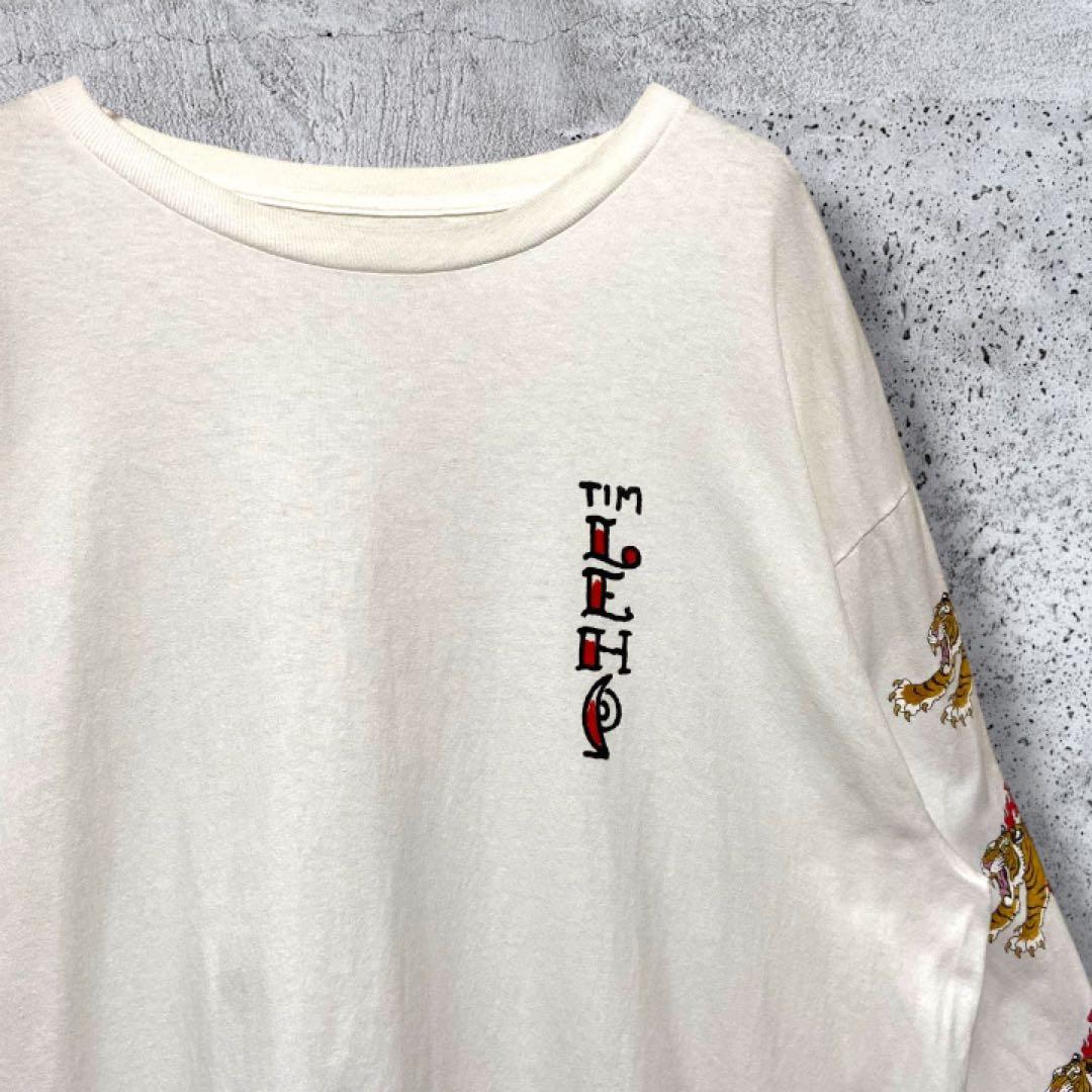 【入手困難コラボ・希少XL】ワコマリア×ティムリーハイ Tシャツ 白 タイガー